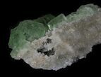 Sea Green, Fluorite on Quartz - China #32492-4